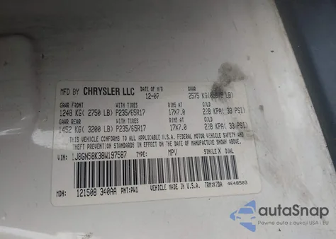 2008 Jeep Liberty Limited Edition из США, поврежденный, VIN 1J8GN58K38W197587